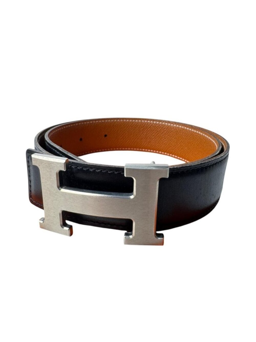 Hermes Constance H Belt Silver 65